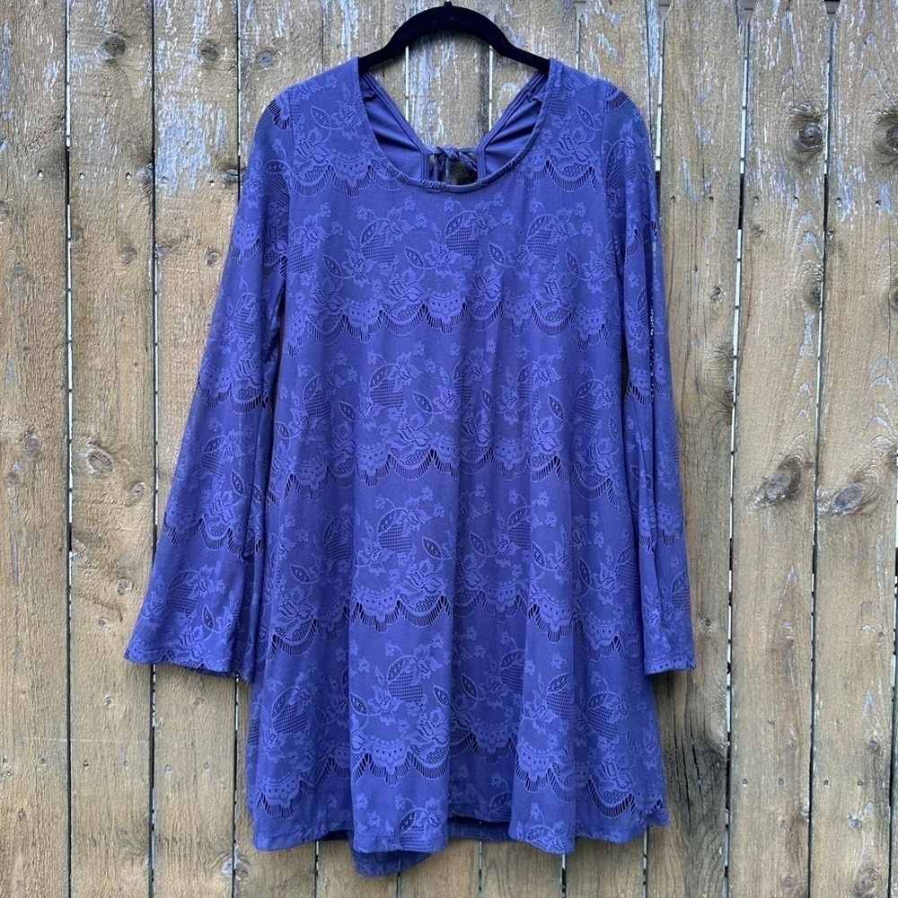 Altar’d State Lace Boho Flowy Mini Dress Sz M